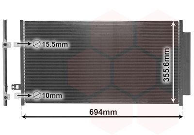 Kondensatorius, oro kondicionierius VAN WEZEL 17015701