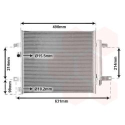 Kondensatorius, oro kondicionierius VAN WEZEL 17015703