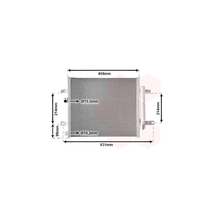 Kondensatorius, oro kondicionierius VAN WEZEL 17015703
