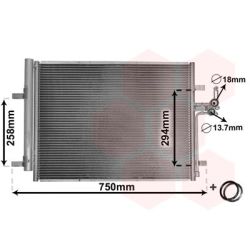 Kondensatorius, oro kondicionierius VAN WEZEL 18005428