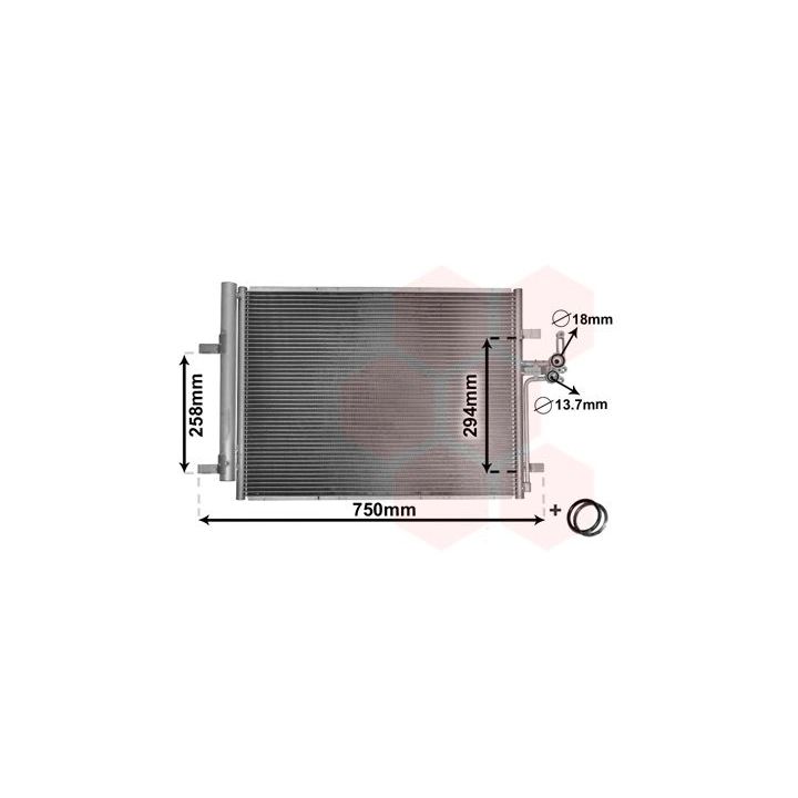 Kondensatorius, oro kondicionierius VAN WEZEL 18005428