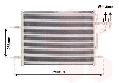 Kondensatorius, oro kondicionierius VAN WEZEL 18005483