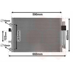 Kondensatorius, oro kondicionierius VAN WEZEL 18005484