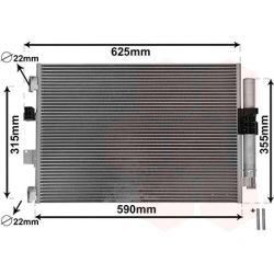 Kondensatorius, oro kondicionierius VAN WEZEL 18015709