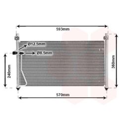 Kondensatorius, oro kondicionierius VAN WEZEL 27005126