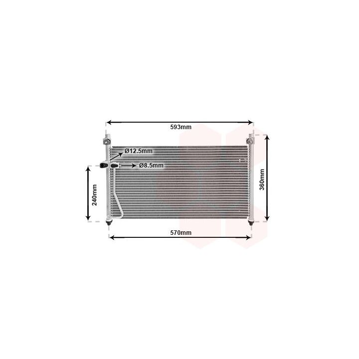 Kondensatorius, oro kondicionierius VAN WEZEL 27005126