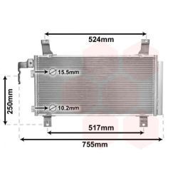Kondensatorius, oro kondicionierius VAN WEZEL 27005157