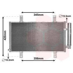 Kondensatorius, oro kondicionierius VAN WEZEL 27005209
