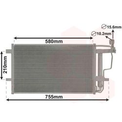 Kondensatorius, oro kondicionierius VAN WEZEL 27005242
