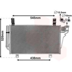 Kondensatorius, oro kondicionierius VAN WEZEL 27015700