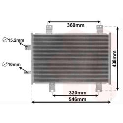 Kondensatorius, oro kondicionierius VAN WEZEL 27015702