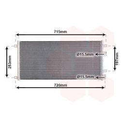 Kondensatorius, oro kondicionierius VAN WEZEL 28005058
