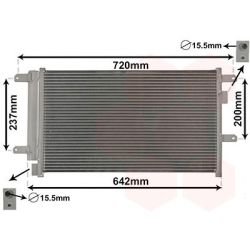Kondensatorius, oro kondicionierius VAN WEZEL 28005089