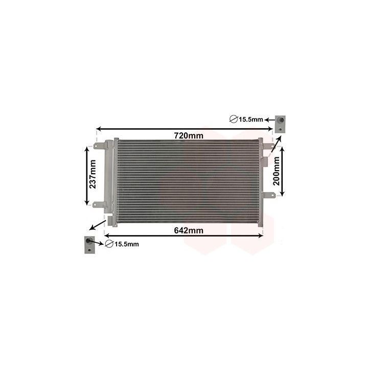 Kondensatorius, oro kondicionierius VAN WEZEL 28005089