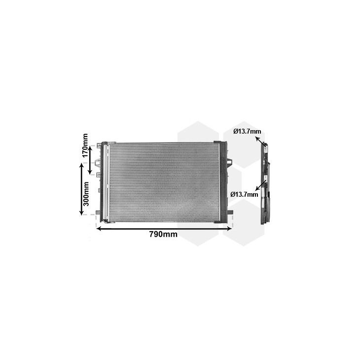 Kondensatorius, oro kondicionierius VAN WEZEL 30015701