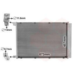 Kondensatorius, oro kondicionierius VAN WEZEL 30015703