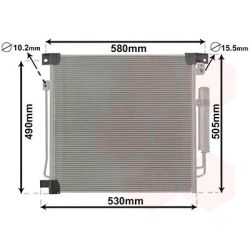 Kondensatorius, oro kondicionierius VAN WEZEL 32015700