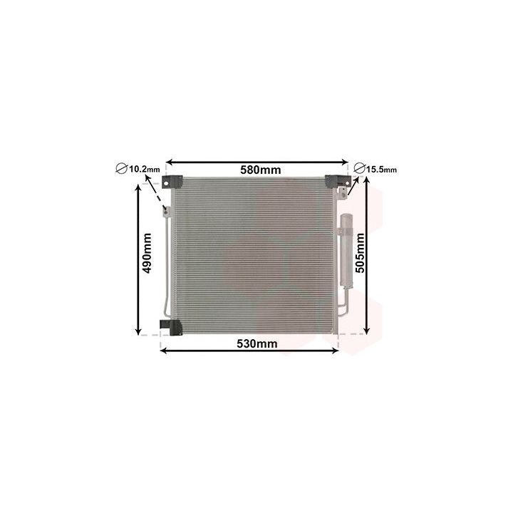 Kondensatorius, oro kondicionierius VAN WEZEL 32015700