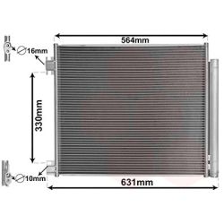 Kondensatorius, oro kondicionierius VAN WEZEL 33005422