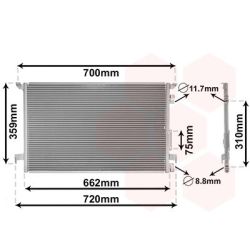 Kondensatorius, oro kondicionierius VAN WEZEL 37005333