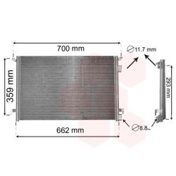 Kondensatorius, oro kondicionierius VAN WEZEL 37005397
