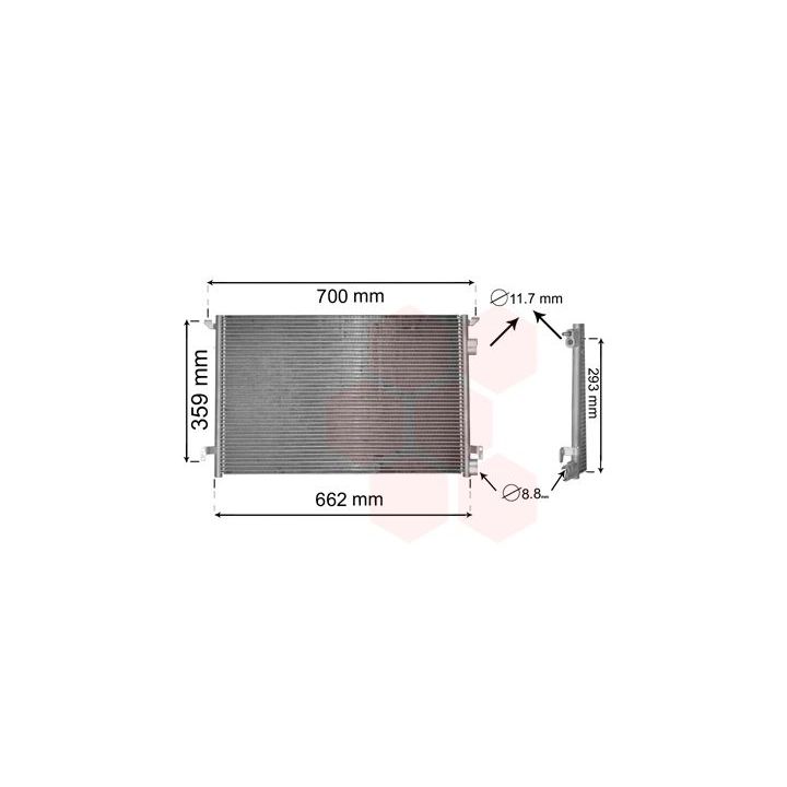 Kondensatorius, oro kondicionierius VAN WEZEL 37005397