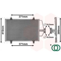 Kondensatorius, oro kondicionierius VAN WEZEL 43005201