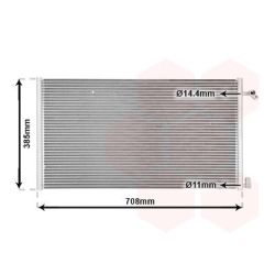 Kondensatorius, oro kondicionierius VAN WEZEL 43005234