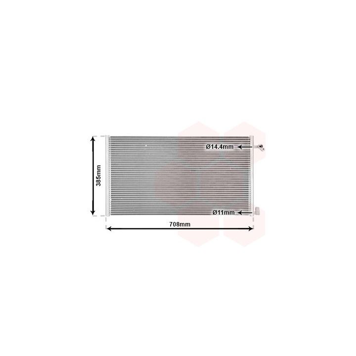 Kondensatorius, oro kondicionierius VAN WEZEL 43005234