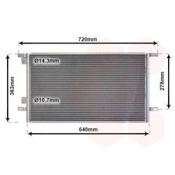 Kondensatorius, oro kondicionierius VAN WEZEL 43005253