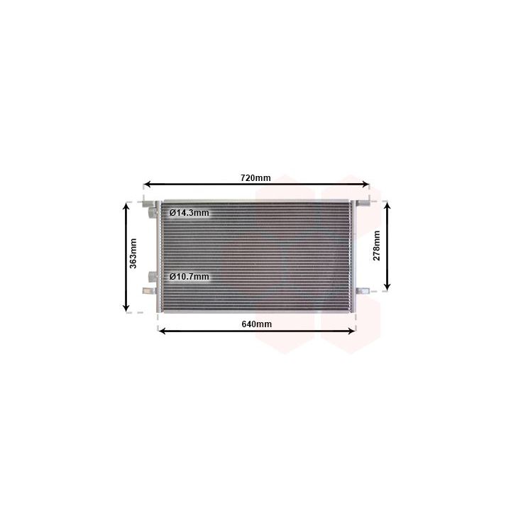 Kondensatorius, oro kondicionierius VAN WEZEL 43005253