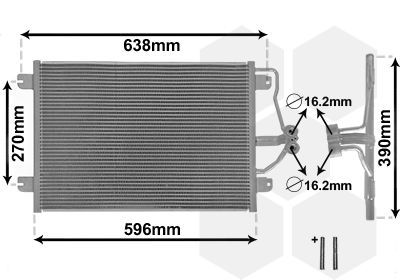 Kondensatorius, oro kondicionierius VAN WEZEL 43005256
