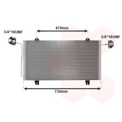 Kondensatorius, oro kondicionierius VAN WEZEL 43005278
