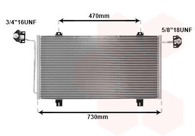 Kondensatorius, oro kondicionierius VAN WEZEL 43005278