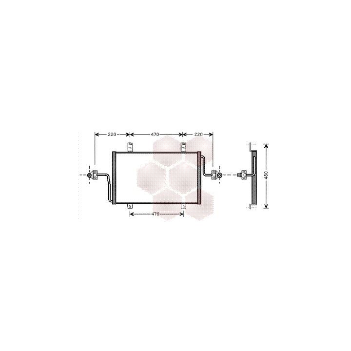 Kondensatorius, oro kondicionierius VAN WEZEL 43005279