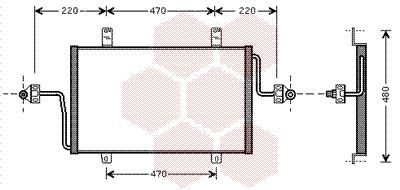 Kondensatorius, oro kondicionierius VAN WEZEL 43005279