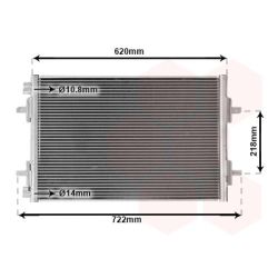 Kondensatorius, oro kondicionierius VAN WEZEL 43005294
