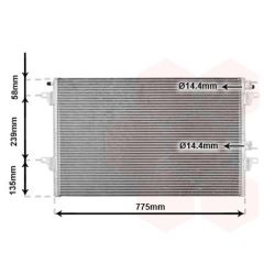 Kondensatorius, oro kondicionierius VAN WEZEL 43005297