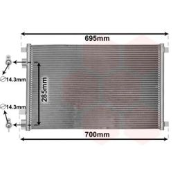 Kondensatorius, oro kondicionierius VAN WEZEL 43005305