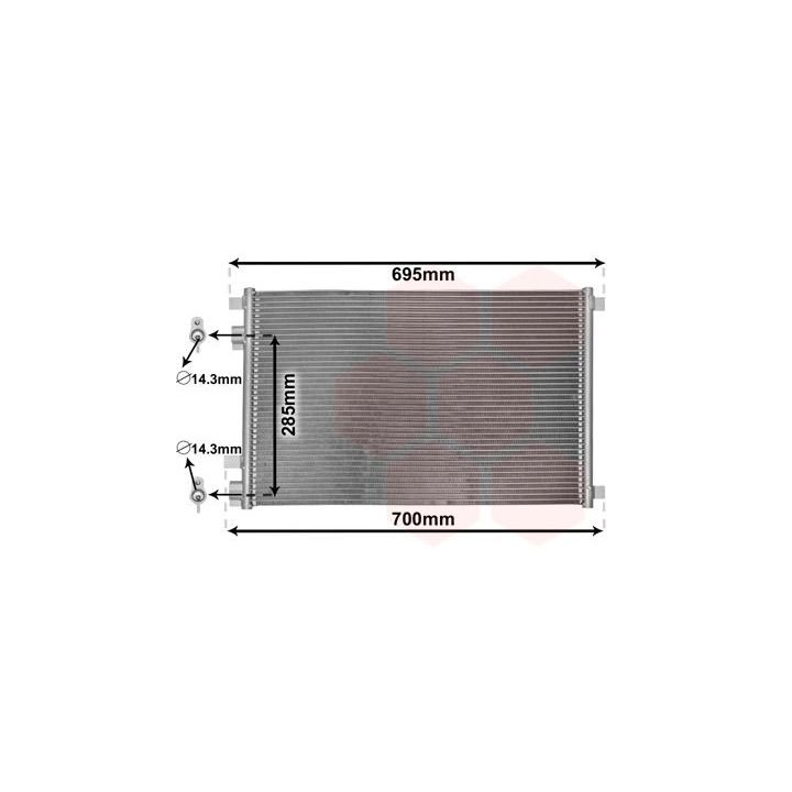 Kondensatorius, oro kondicionierius VAN WEZEL 43005305