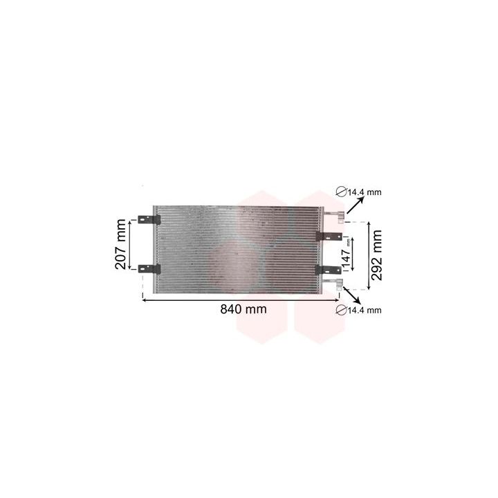 Kondensatorius, oro kondicionierius VAN WEZEL 43005314