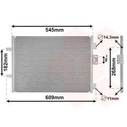 Kondensatorius, oro kondicionierius VAN WEZEL 43005315