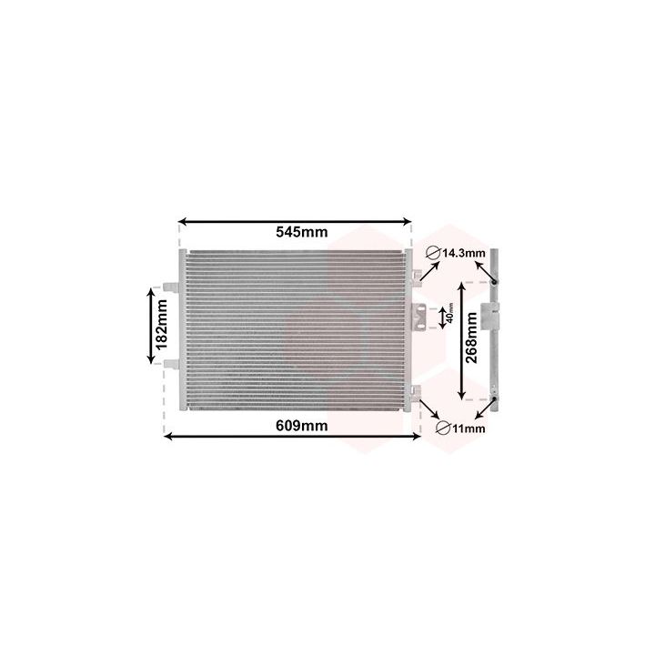 Kondensatorius, oro kondicionierius VAN WEZEL 43005315