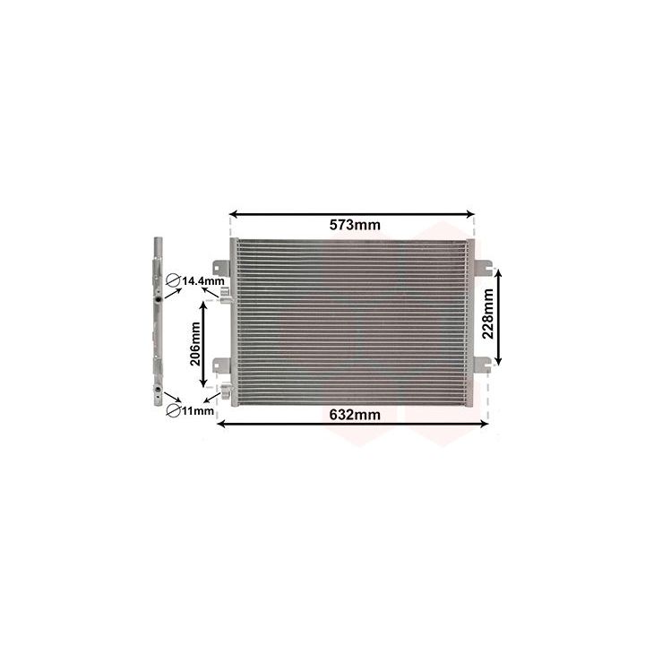 Kondensatorius, oro kondicionierius VAN WEZEL 43005317