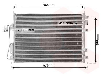 Kondensatorius, oro kondicionierius VAN WEZEL 43005340
