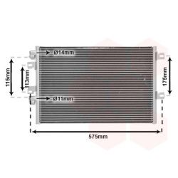 Kondensatorius, oro kondicionierius VAN WEZEL 43005341