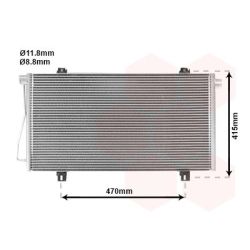 Kondensatorius, oro kondicionierius VAN WEZEL 43005352