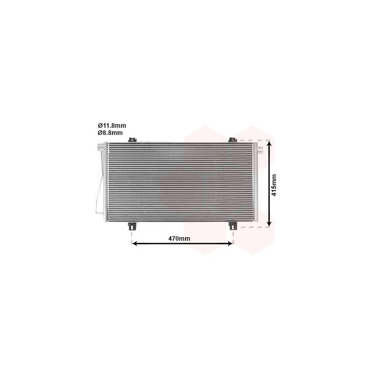 Kondensatorius, oro kondicionierius VAN WEZEL 43005352