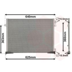 Kondensatorius, oro kondicionierius VAN WEZEL 43005400