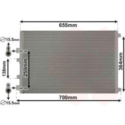 Kondensatorius, oro kondicionierius VAN WEZEL 43005422